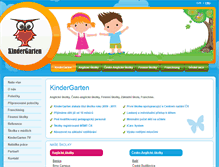 Tablet Screenshot of kindergarten.cz